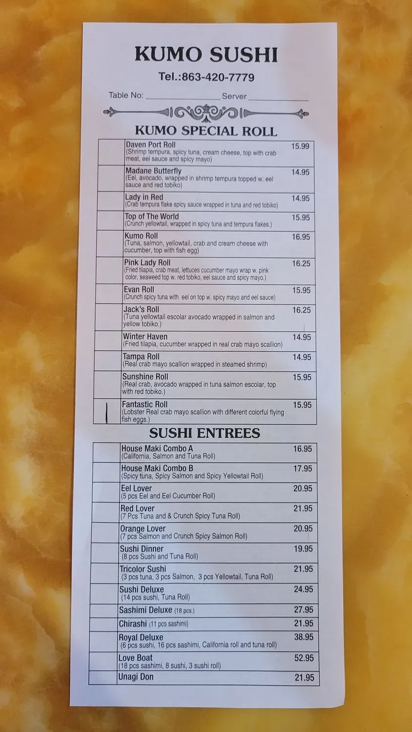 Menu 1