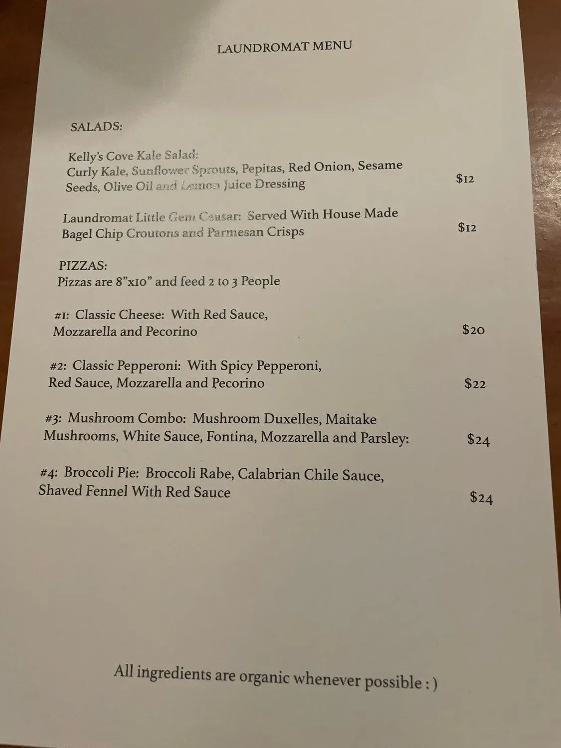 Menu 5