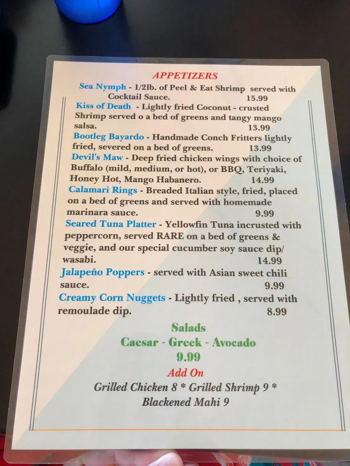 Menu 5