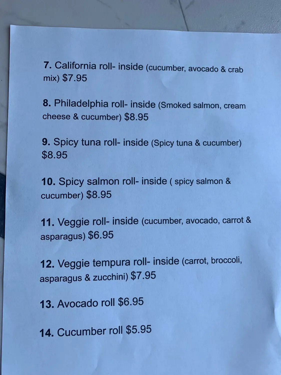 Menu 3