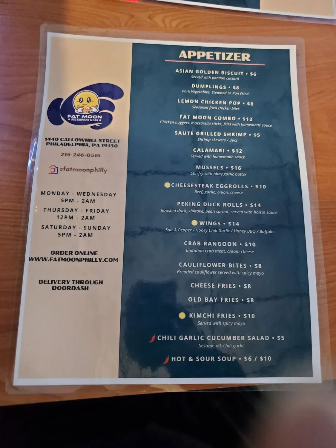 Menu 6