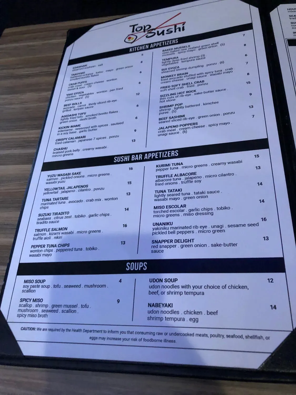 Menu 5