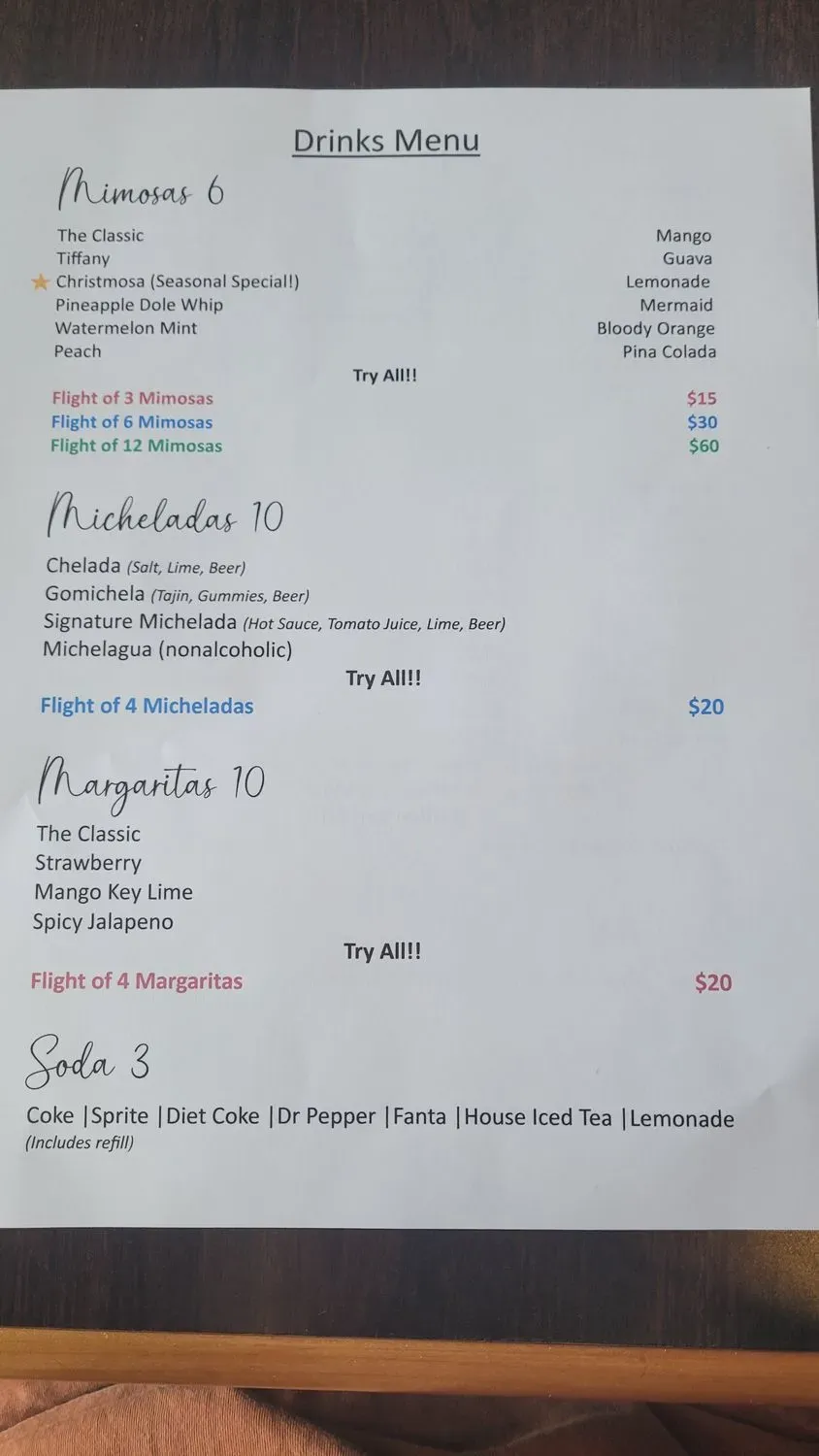 Menu 2