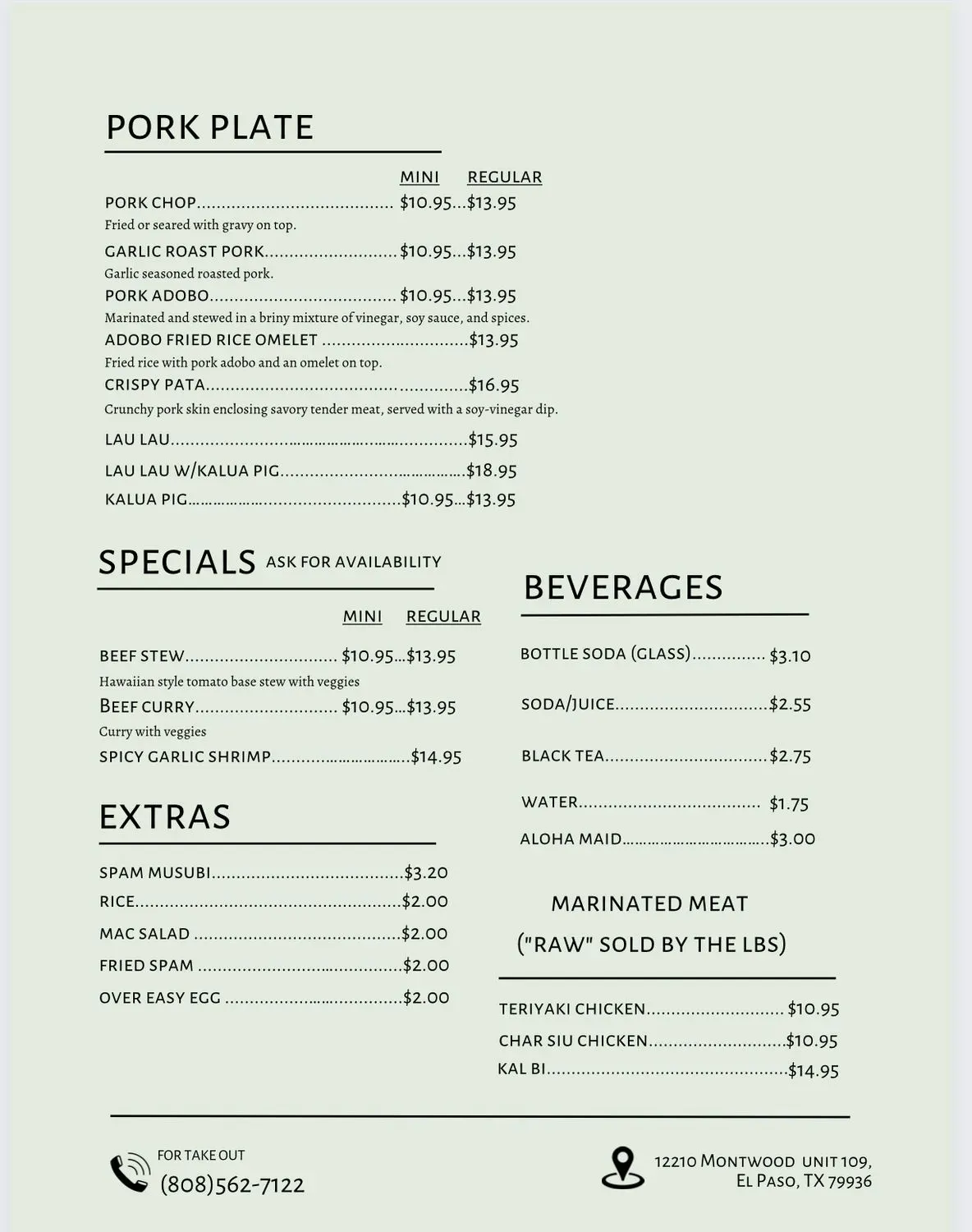 Menu 2