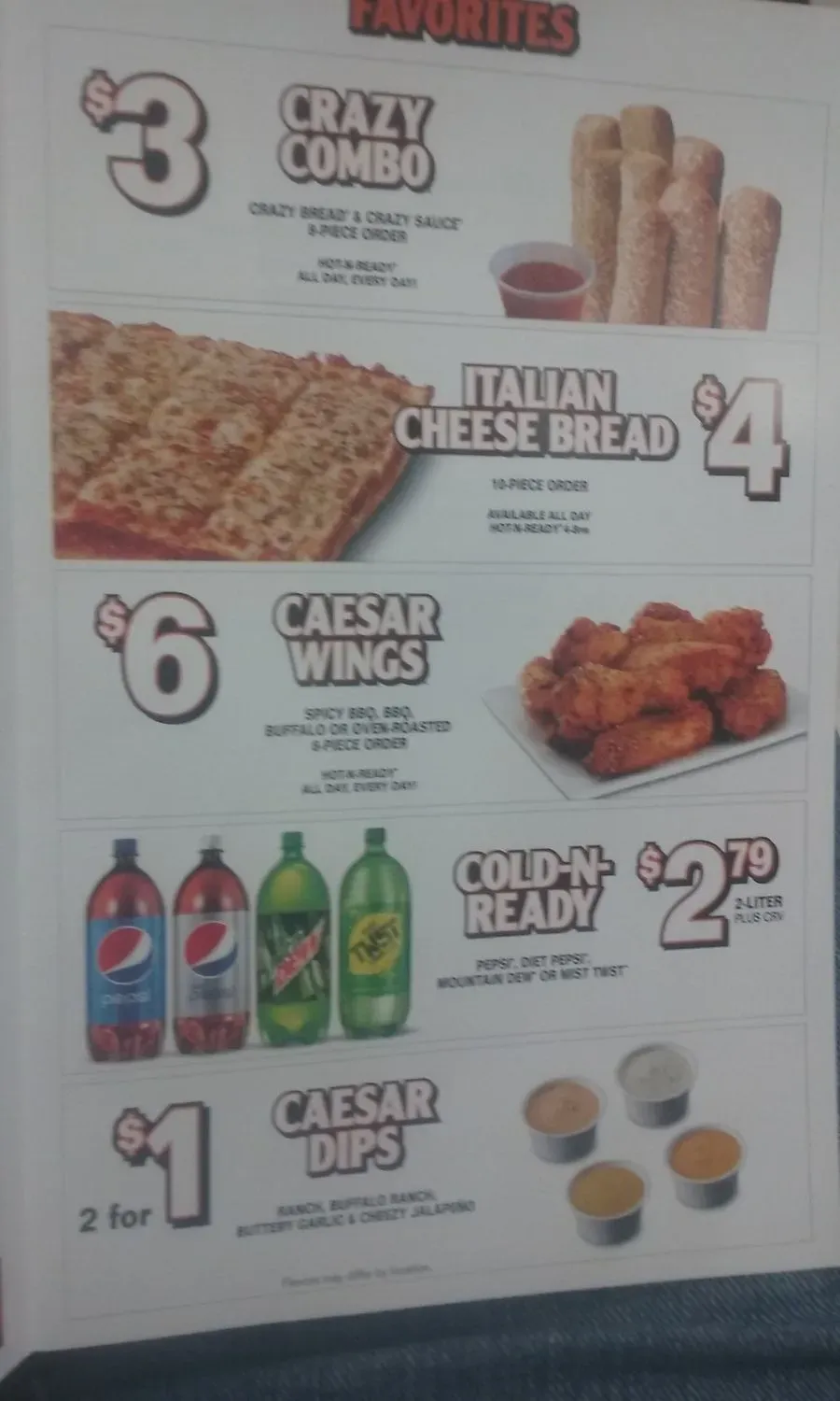 Menu 4