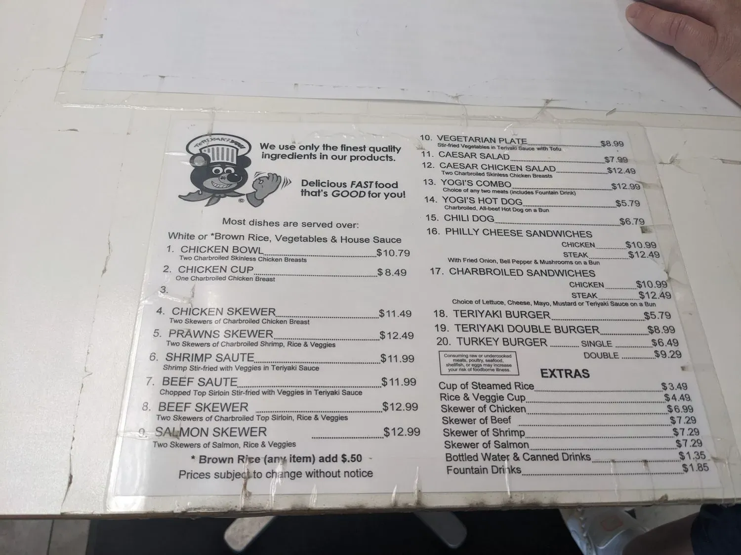 Menu 2