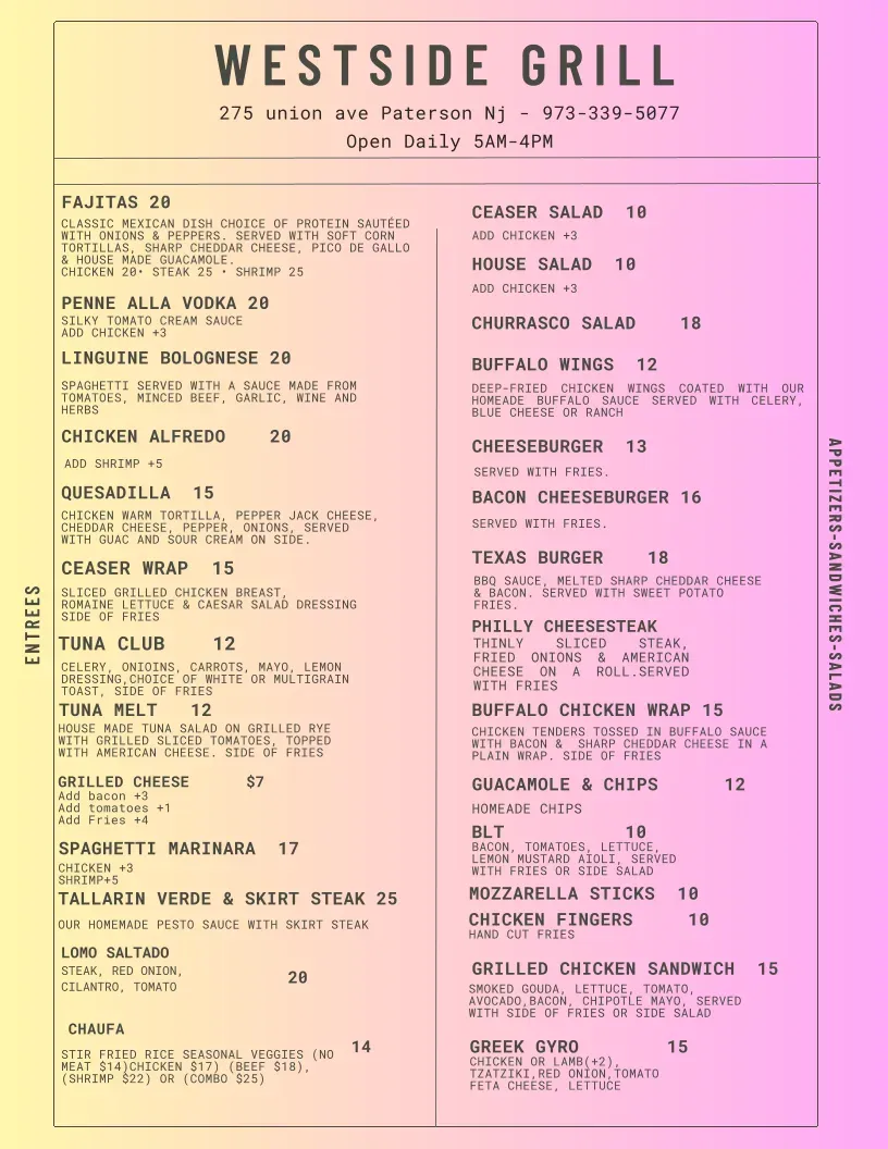 Menu 1