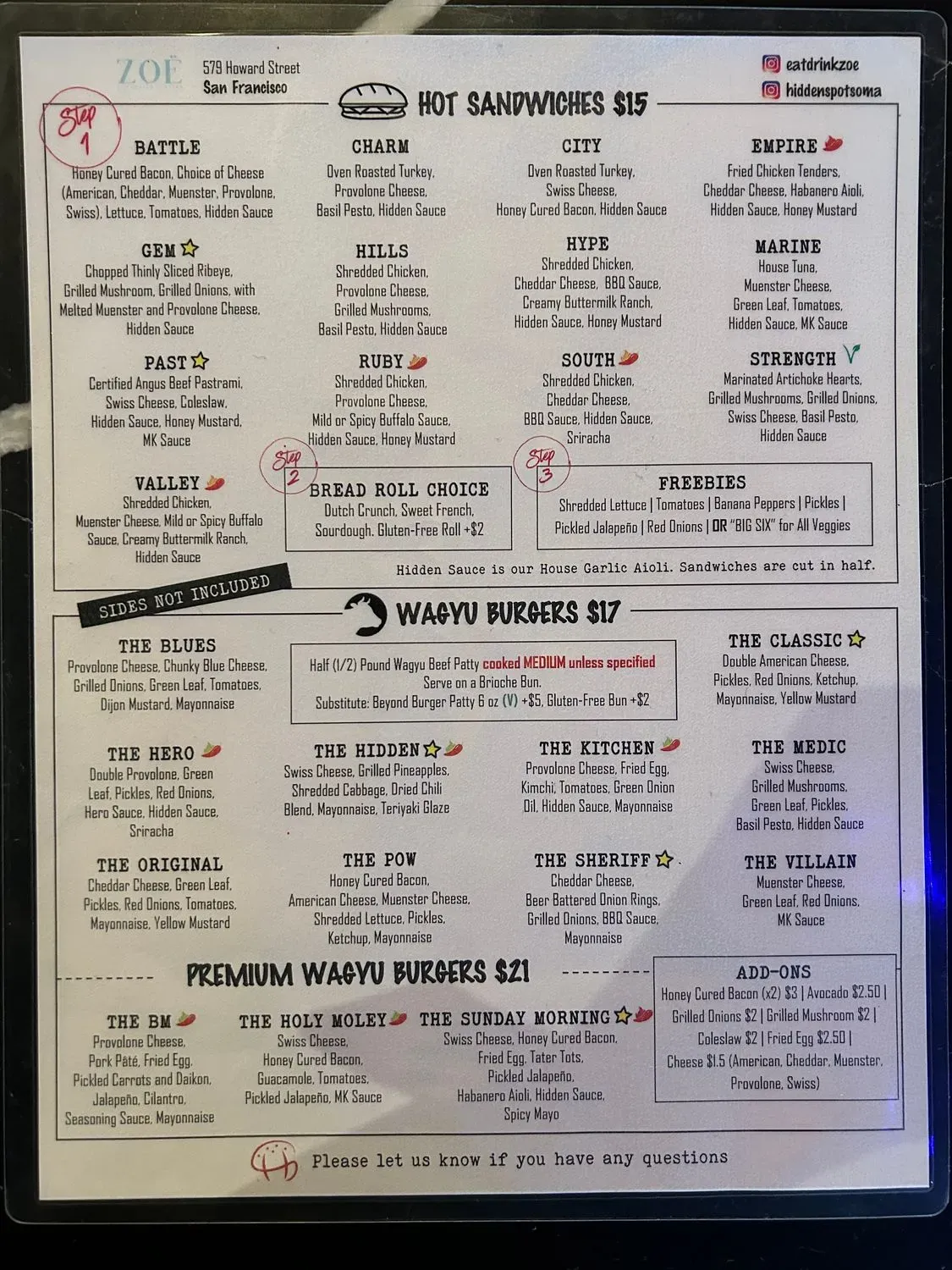 Menu 2