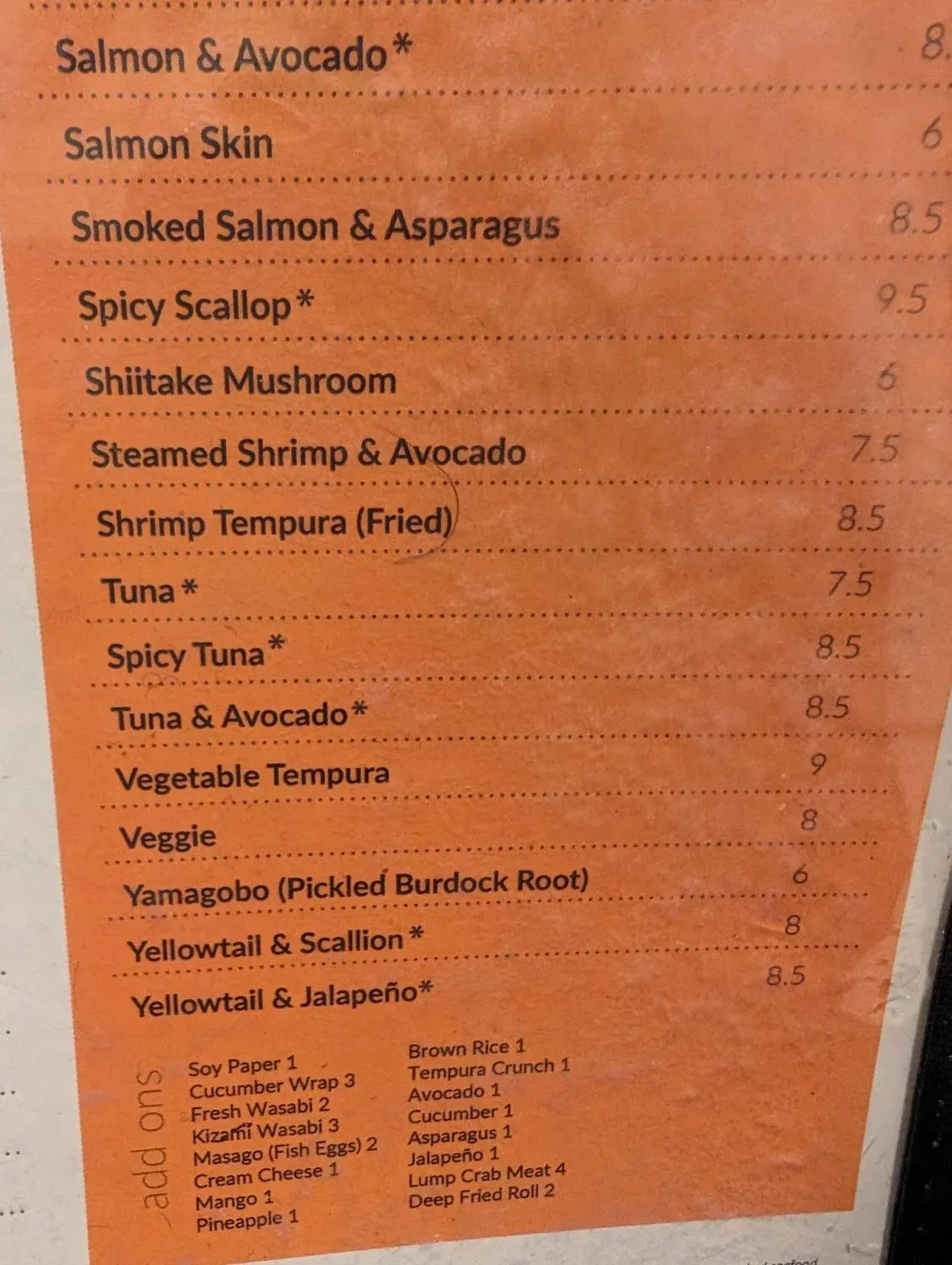 Menu 5