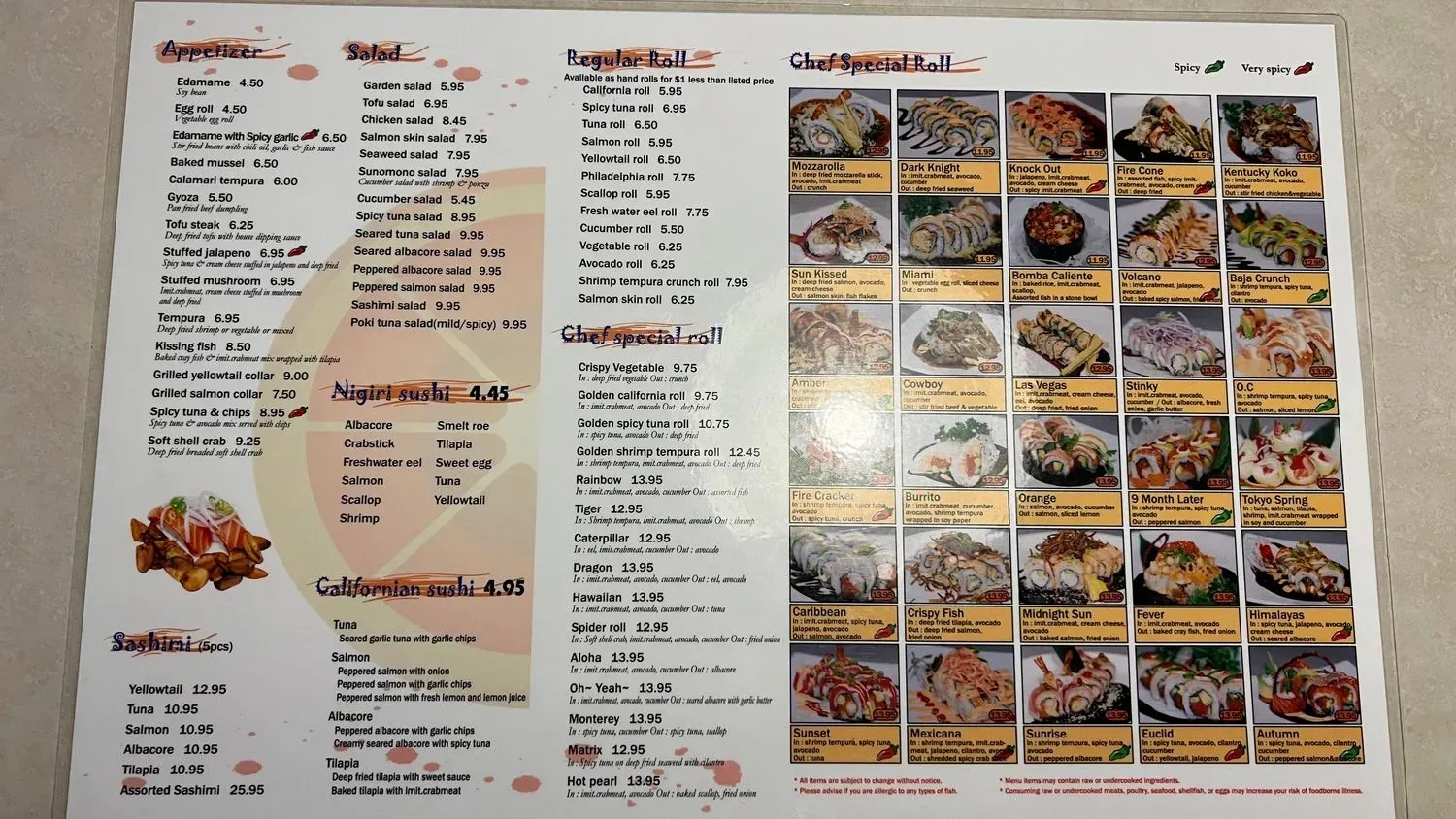 Menu 1