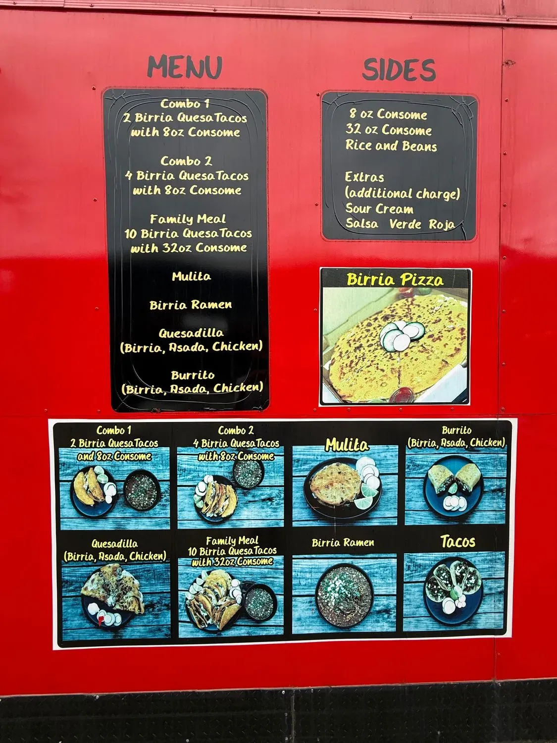Los Compas Food Truck Menu - Updated November 2025