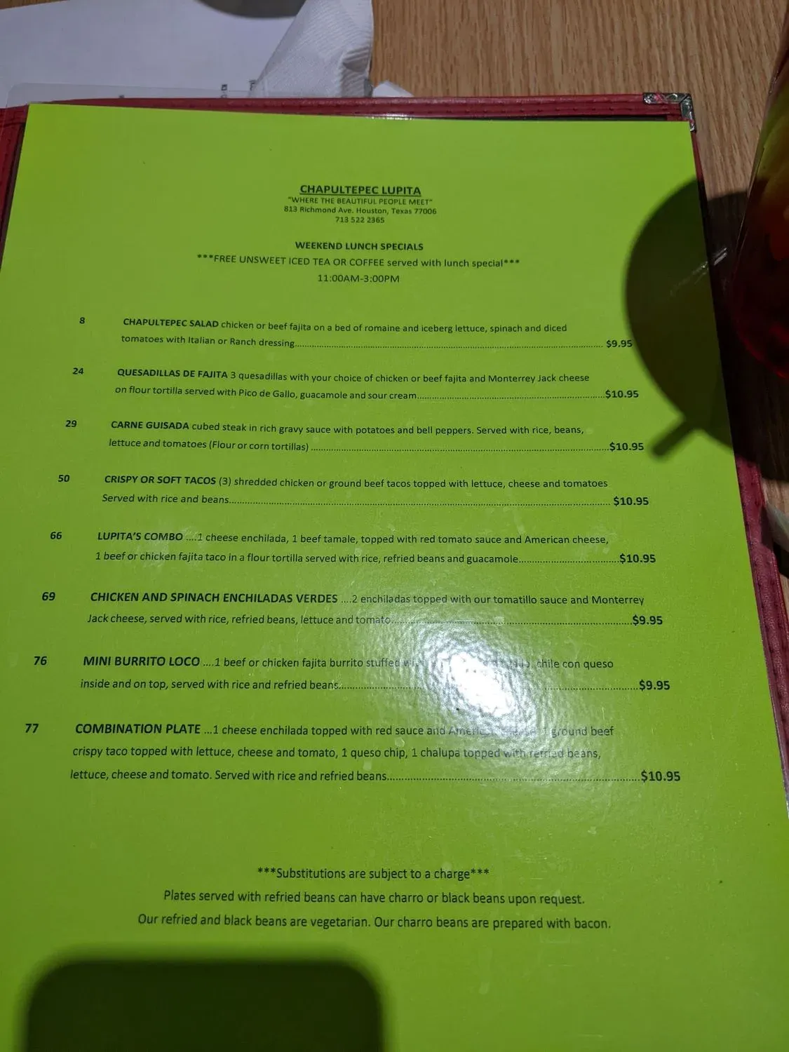 Menu 2