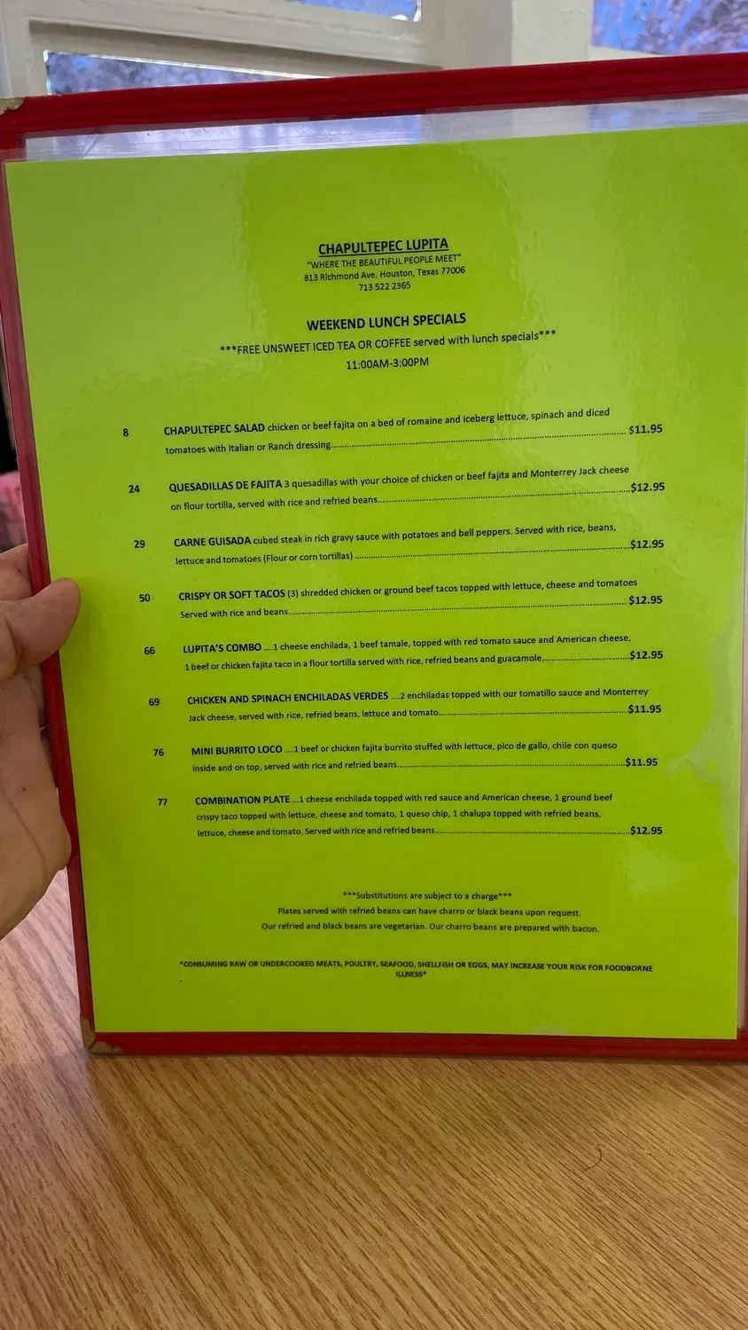 Menu 6