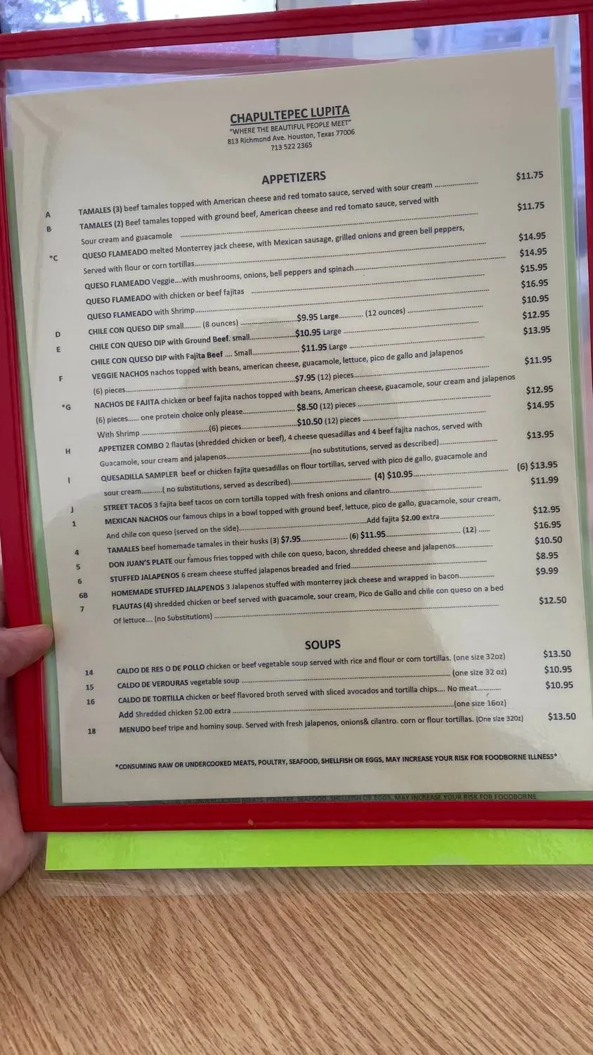 Menu 5