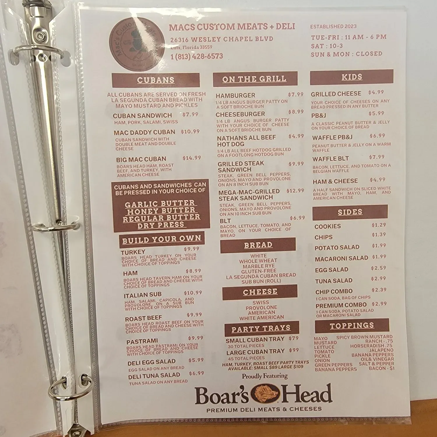 Menu 3