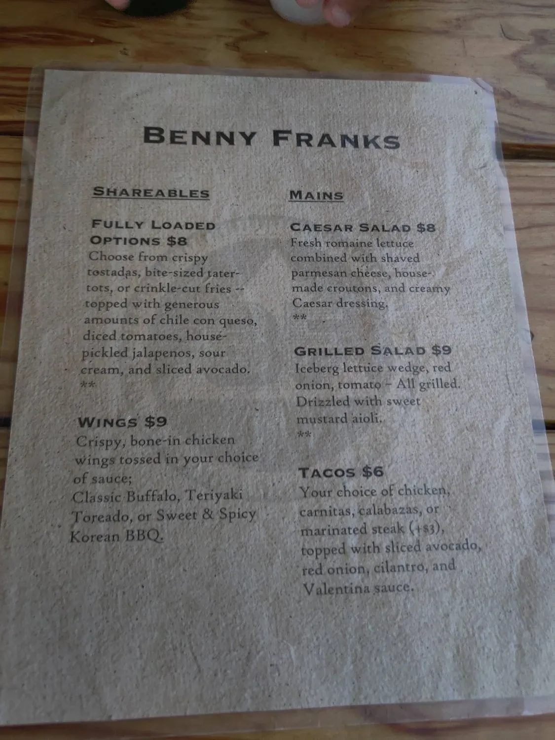 Menu 2