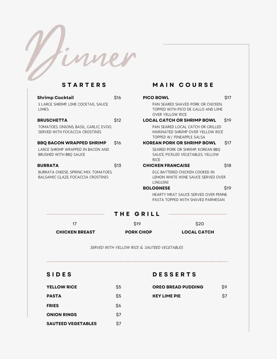 Menu 2