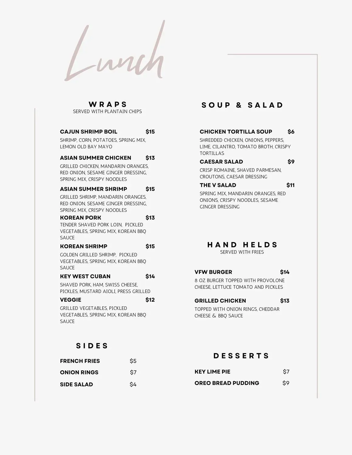Menu 1