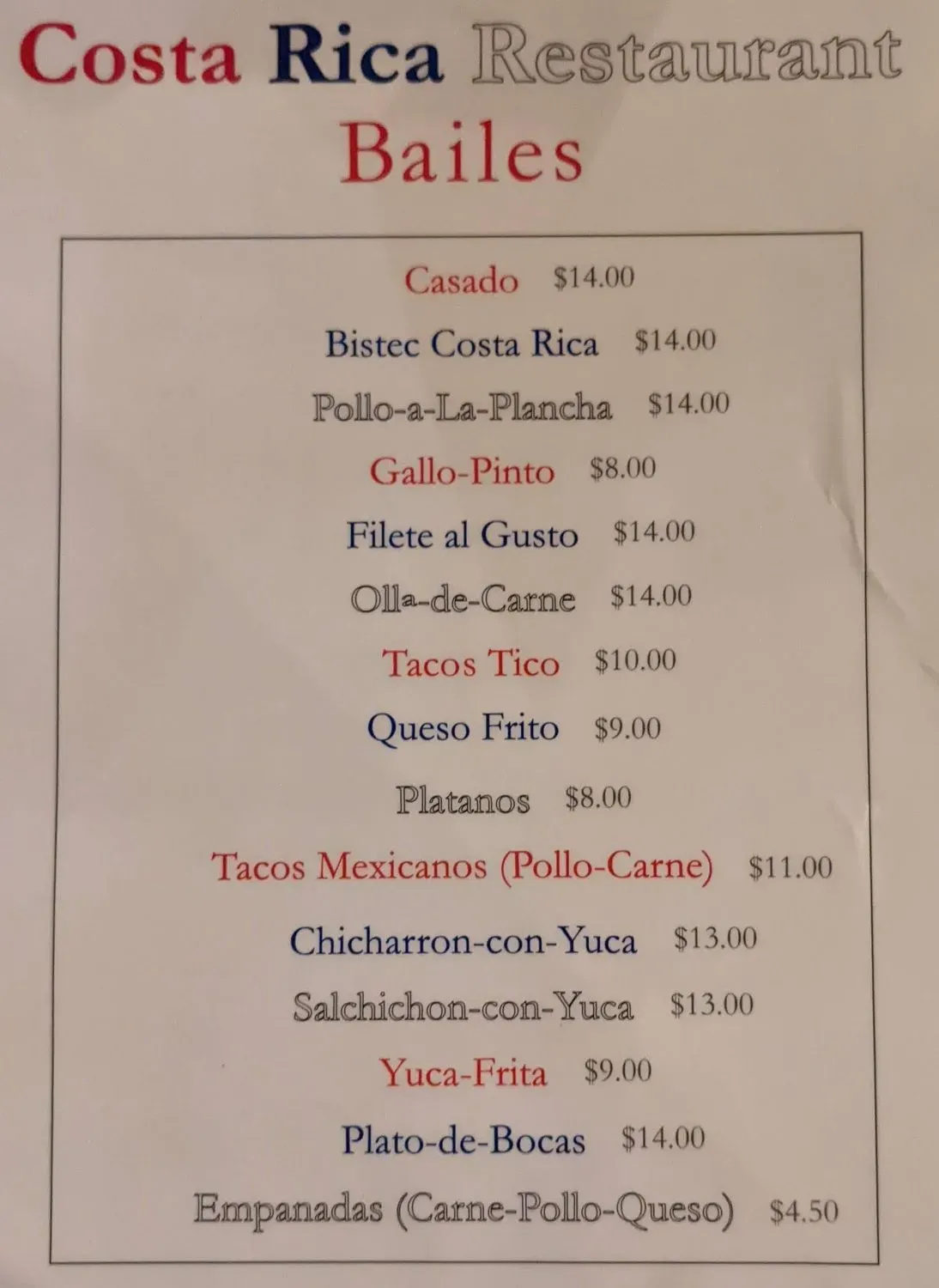 Menu 1