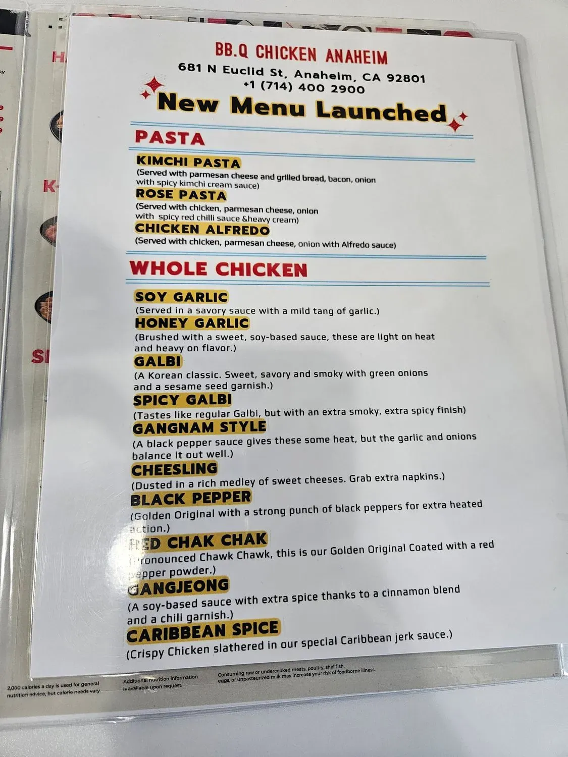 Menu 5