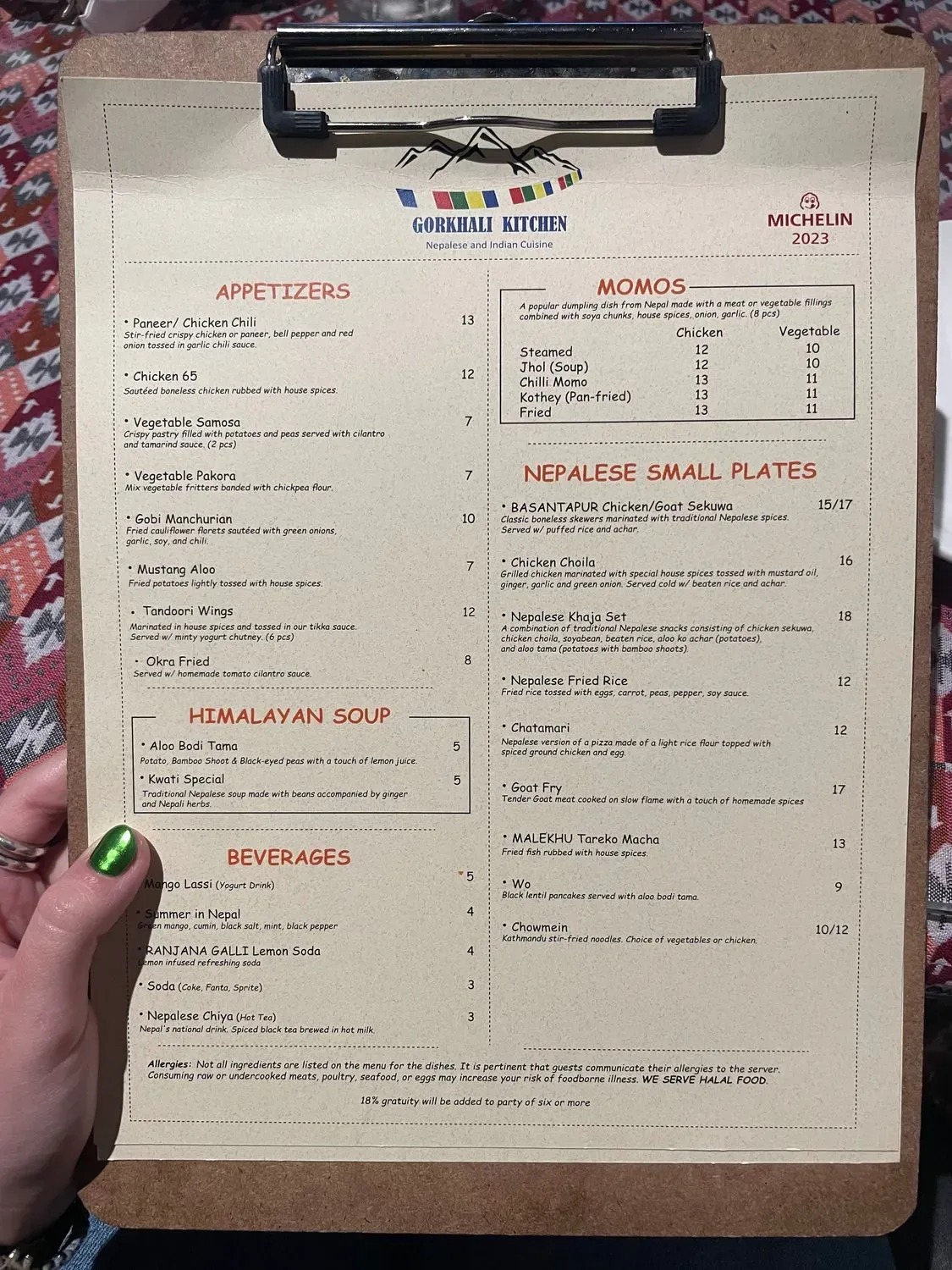 Menu 4