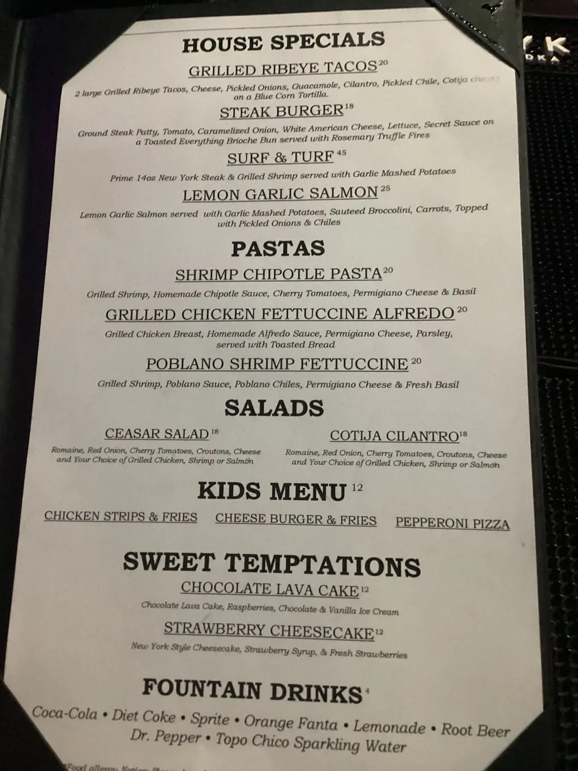 Menu 2