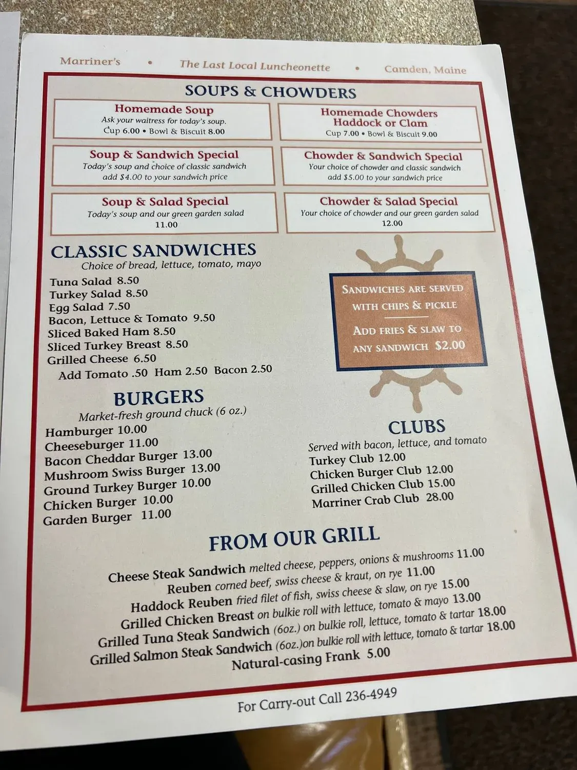 Menu 1