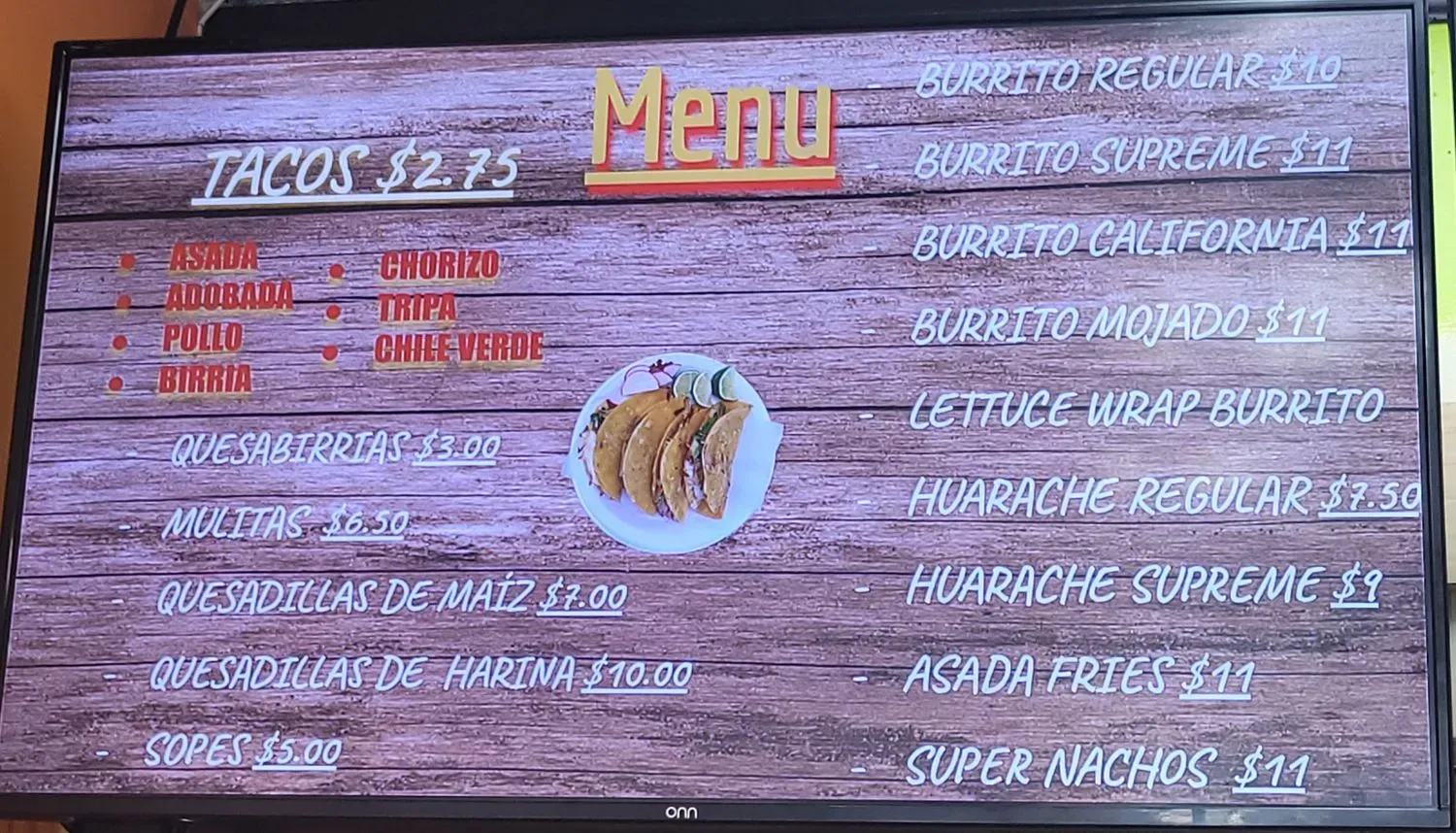 Menu 1