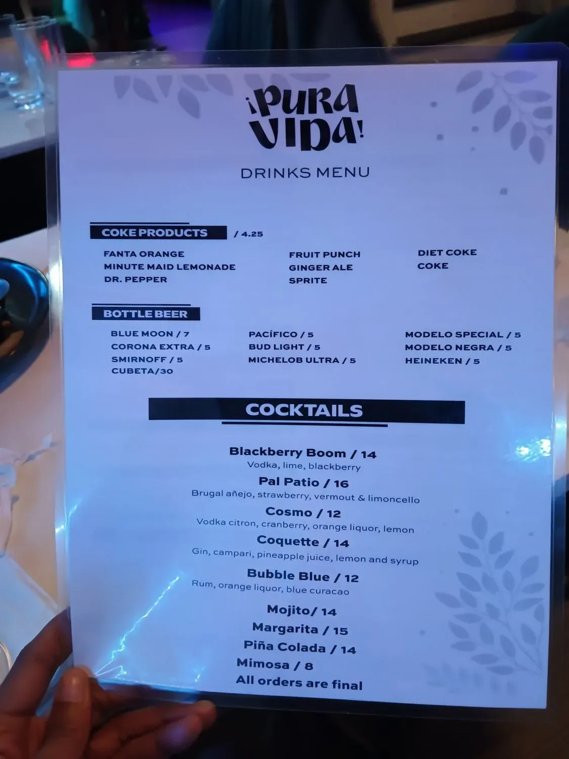 Menu 5