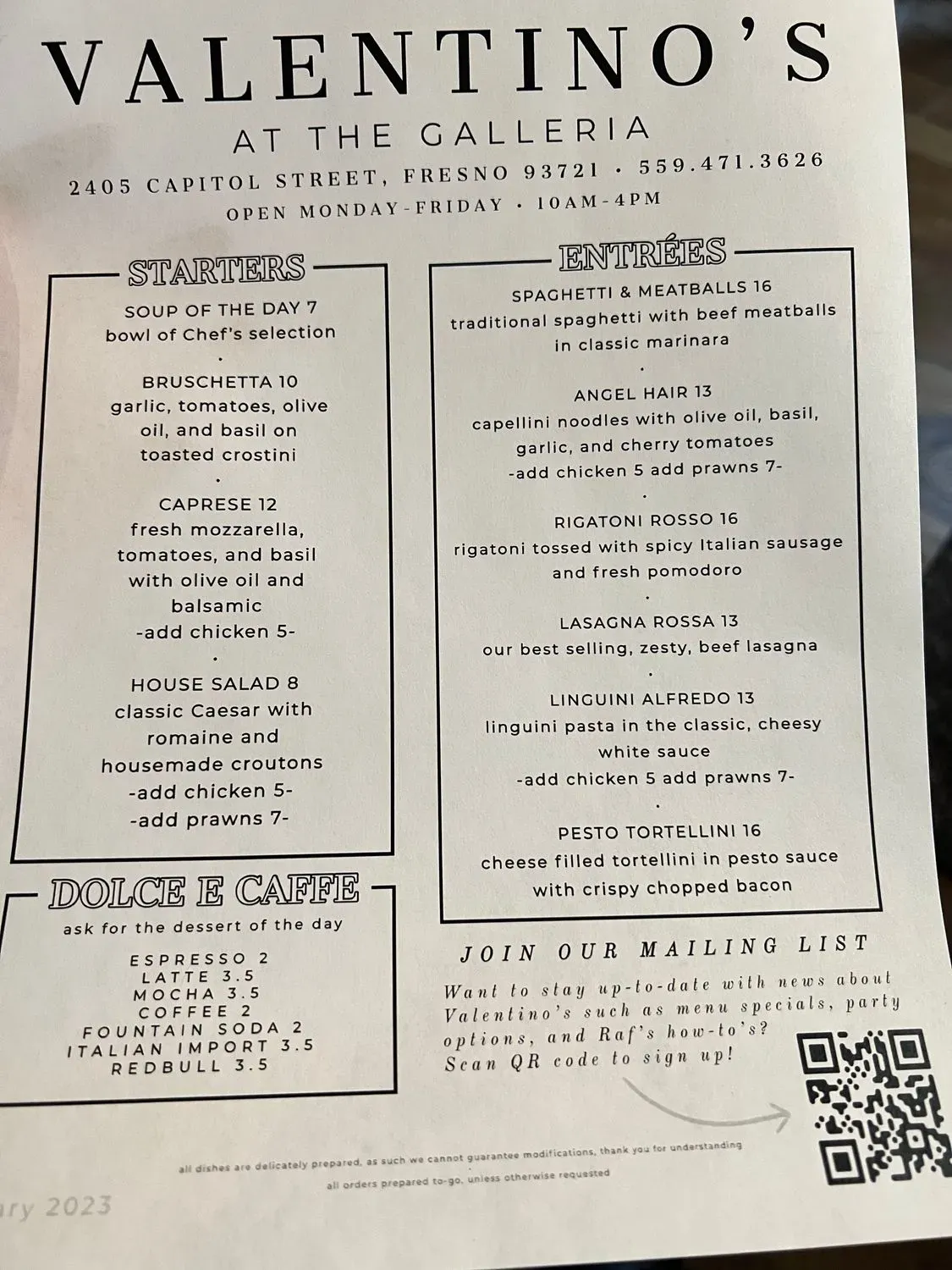 Menu 1