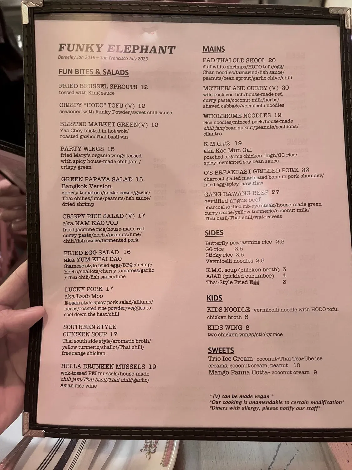 Menu 5