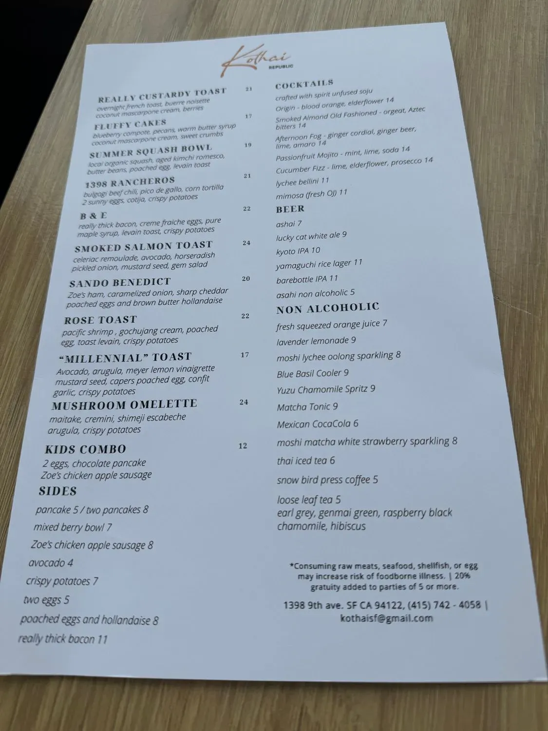 Menu 6