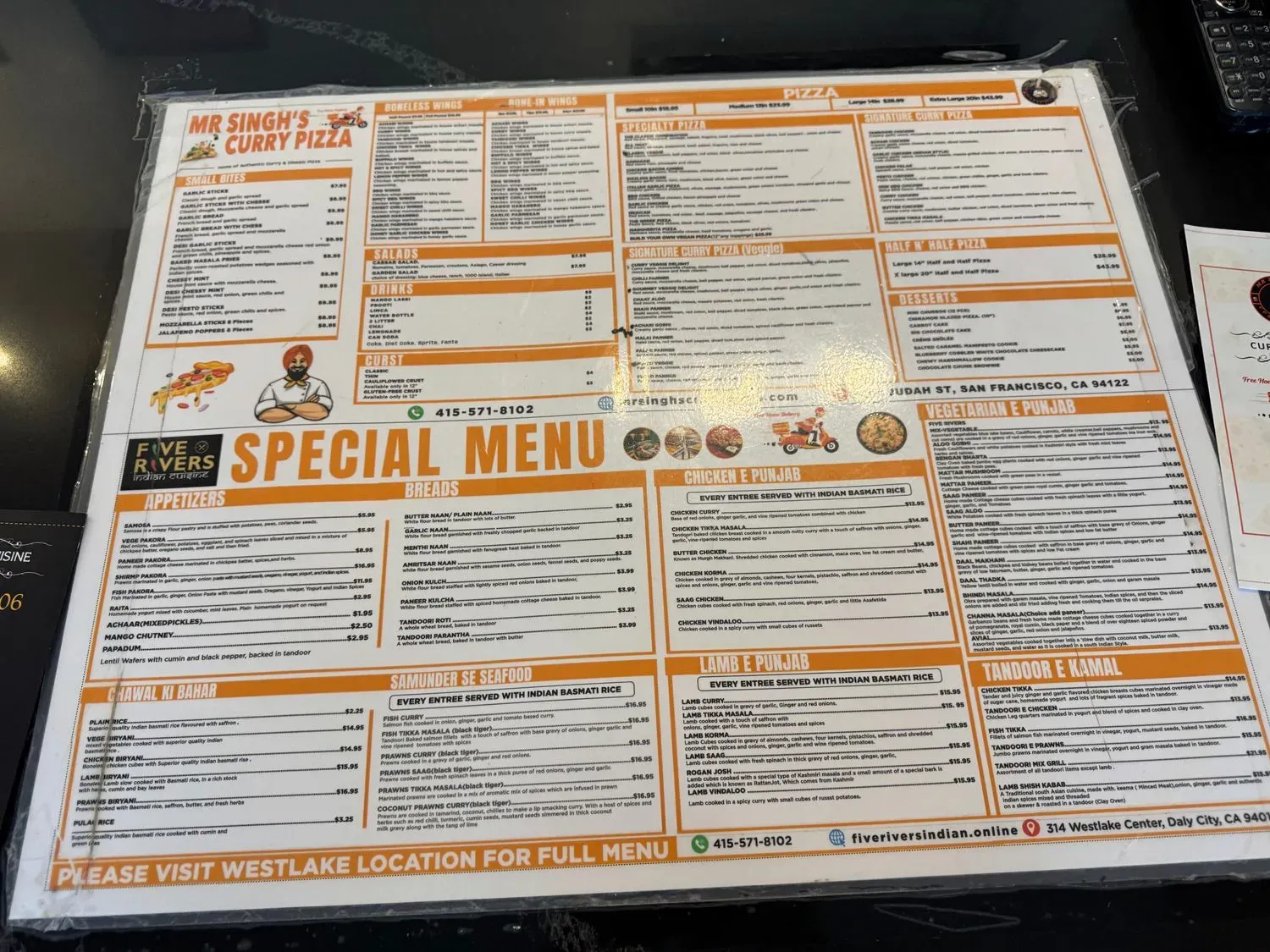 Menu 5