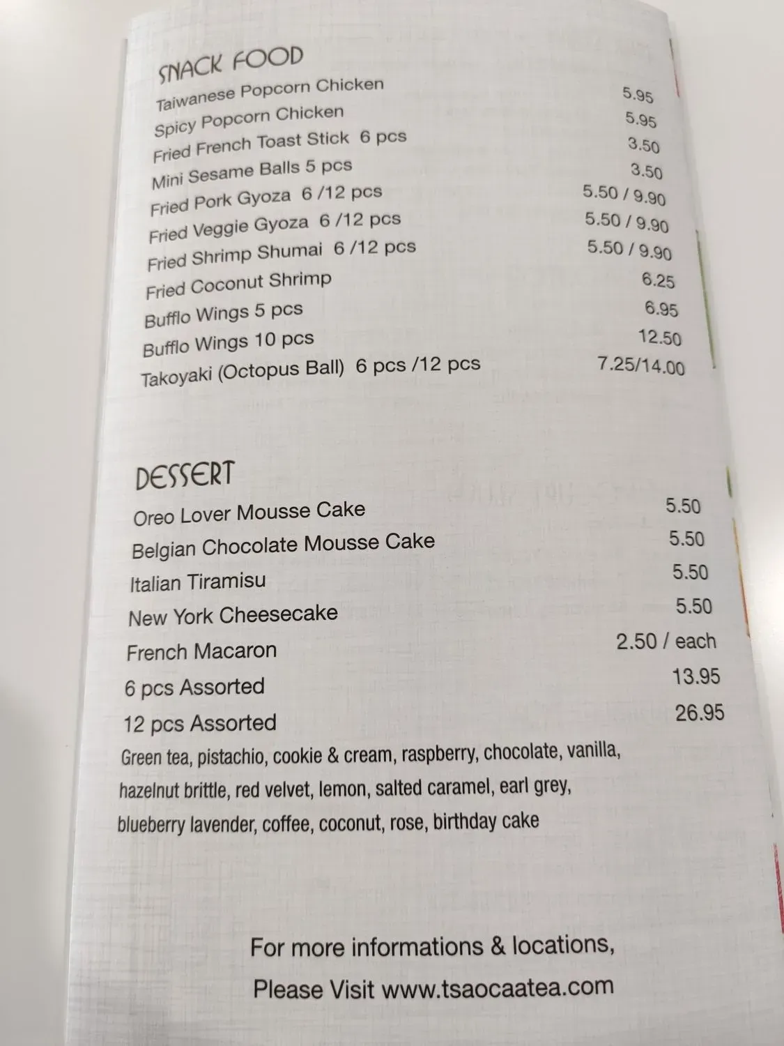 Menu 6