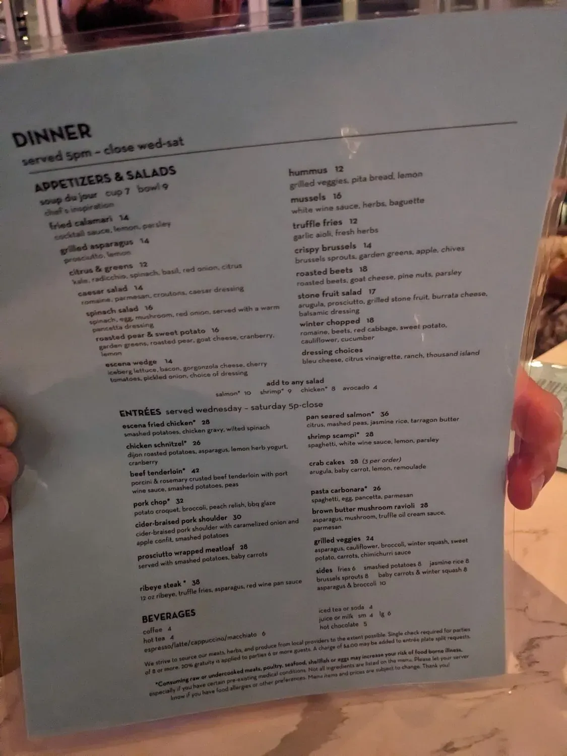 Menu 1