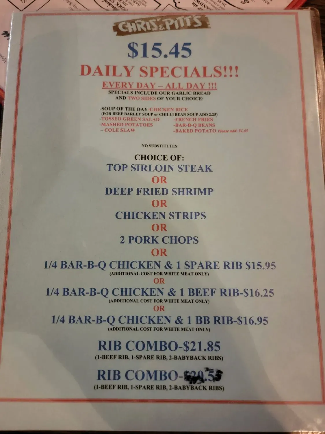 Menu 5