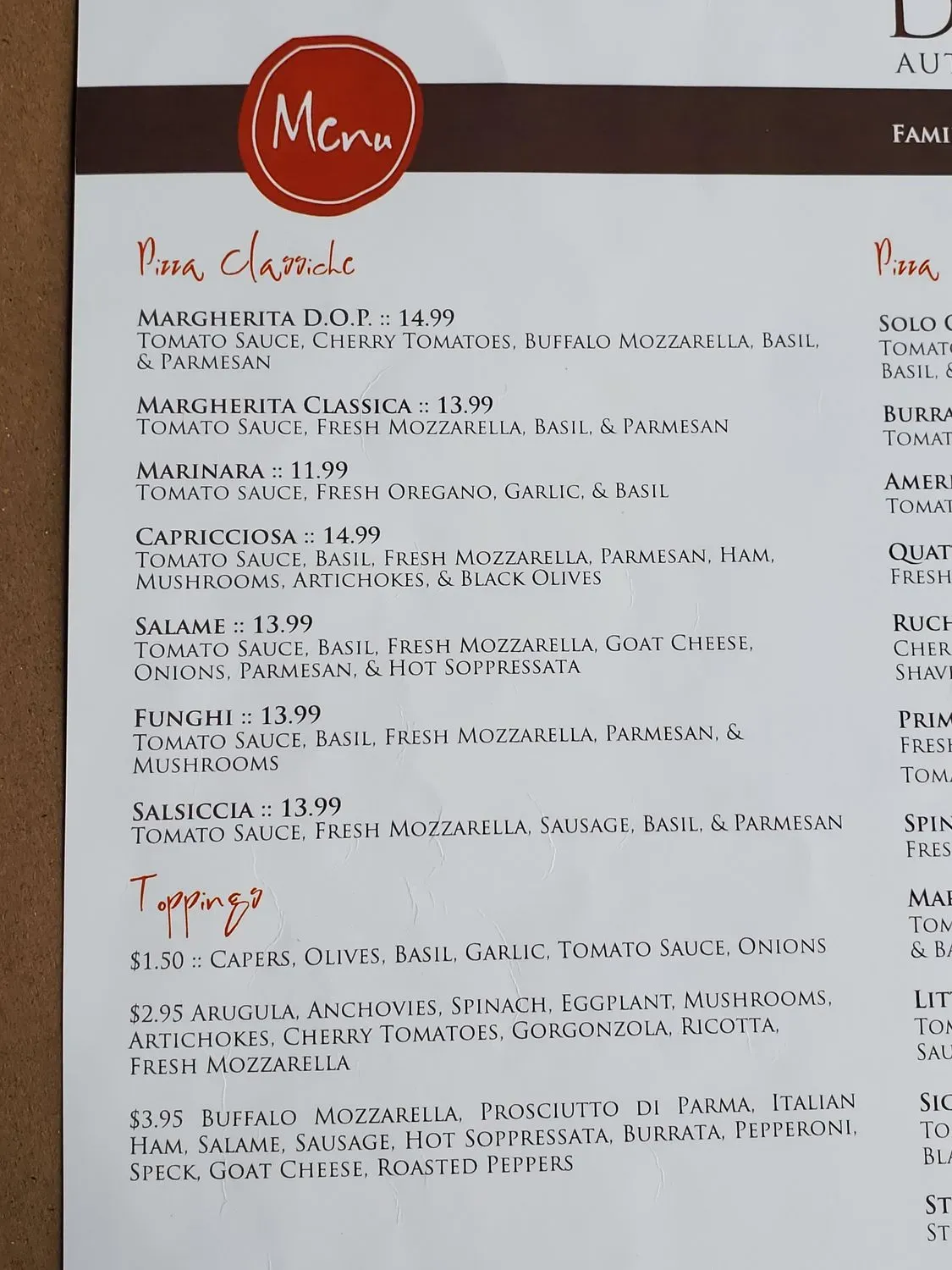 Menu 2