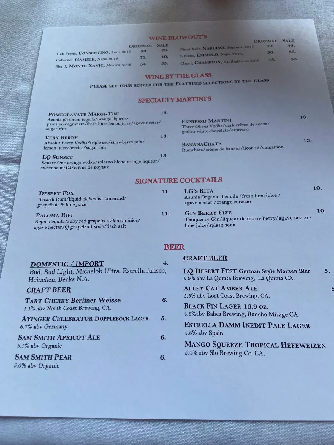 Menu 4