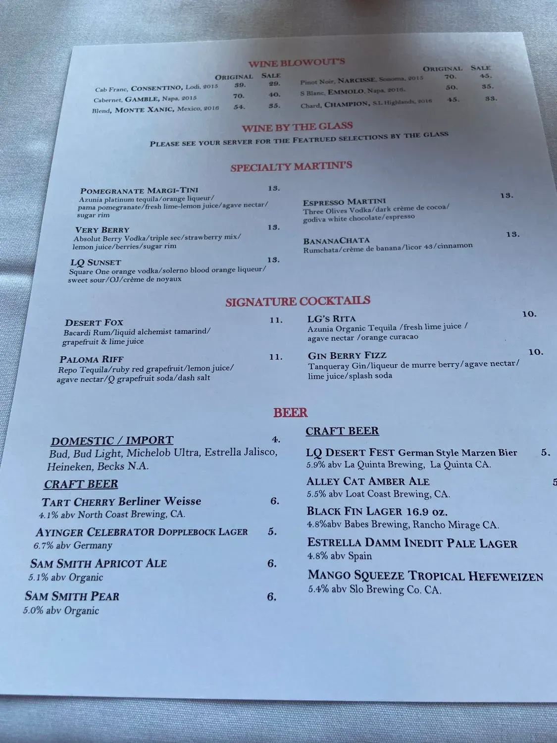 Menu 4