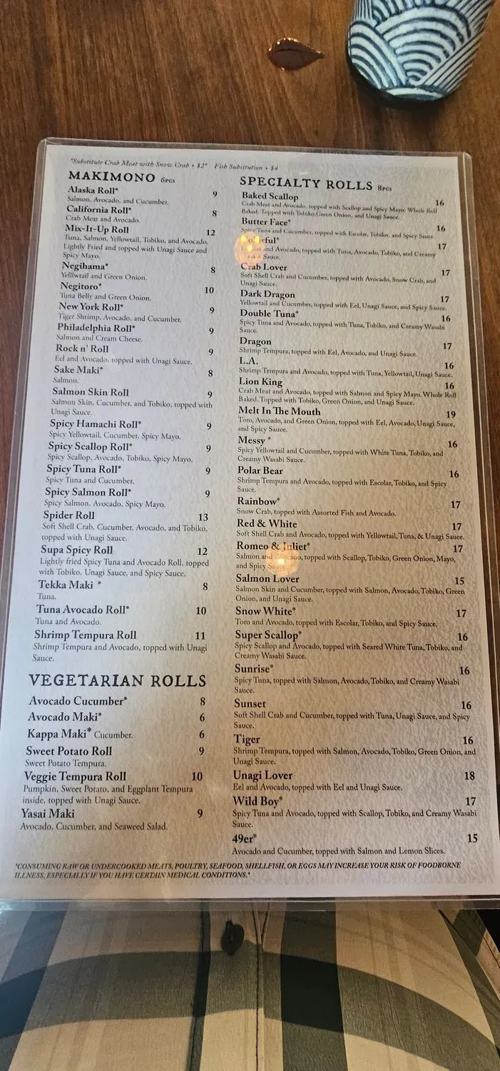 Menu 5