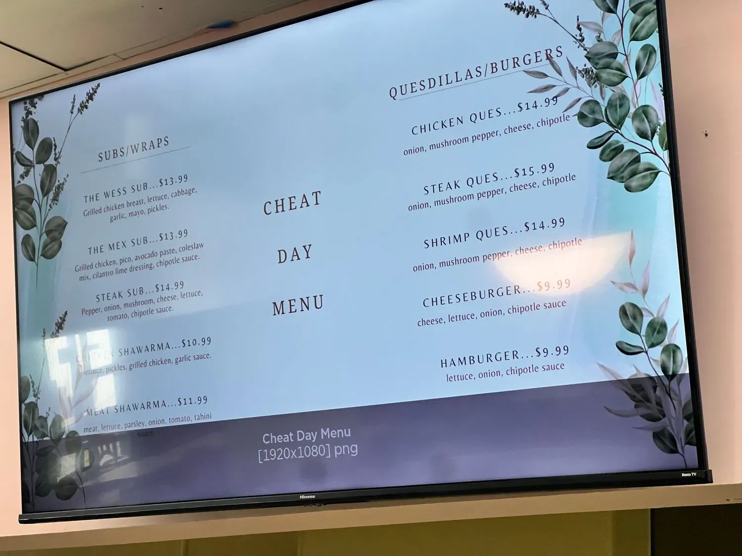 Menu 3