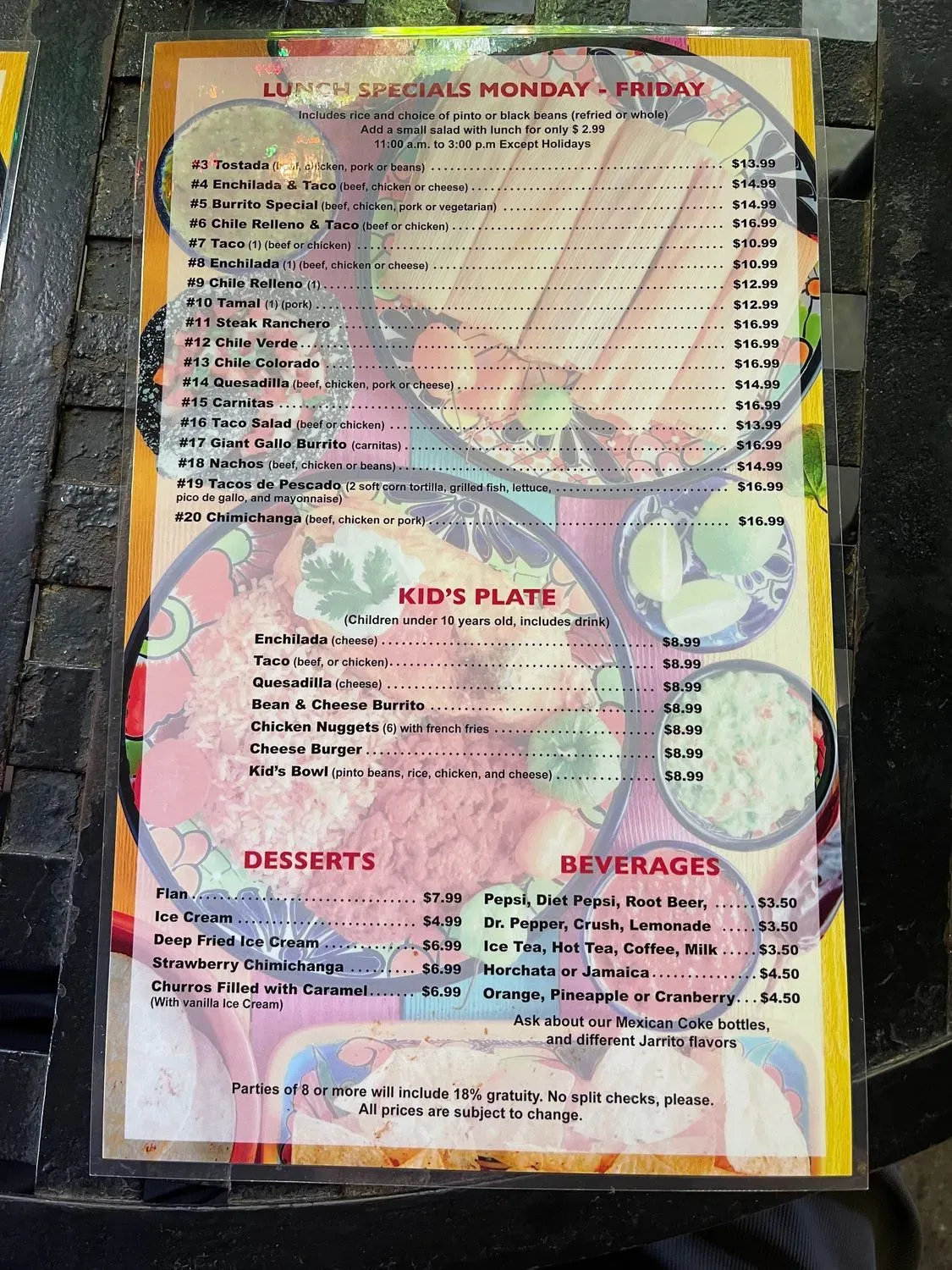 Menu 5