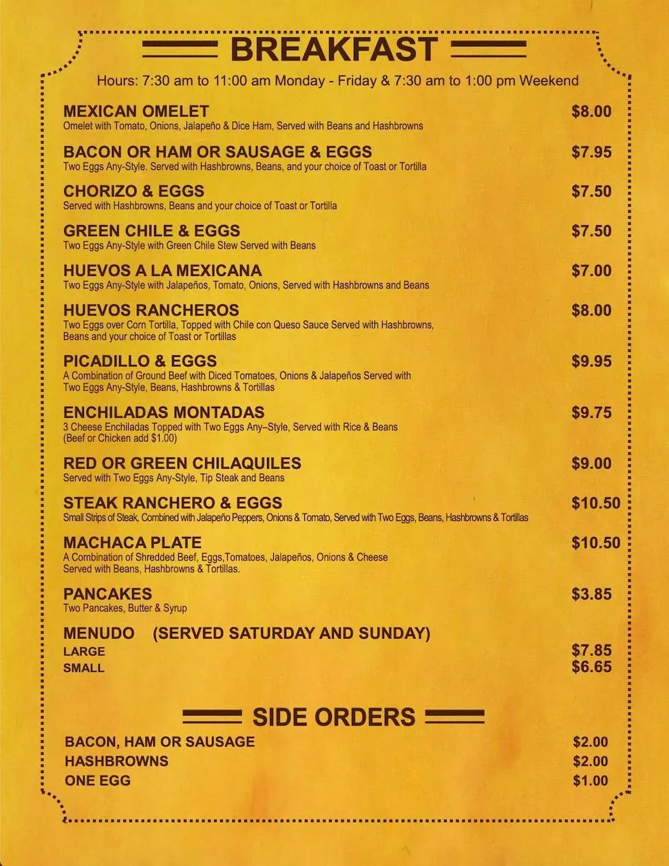 Menu 1