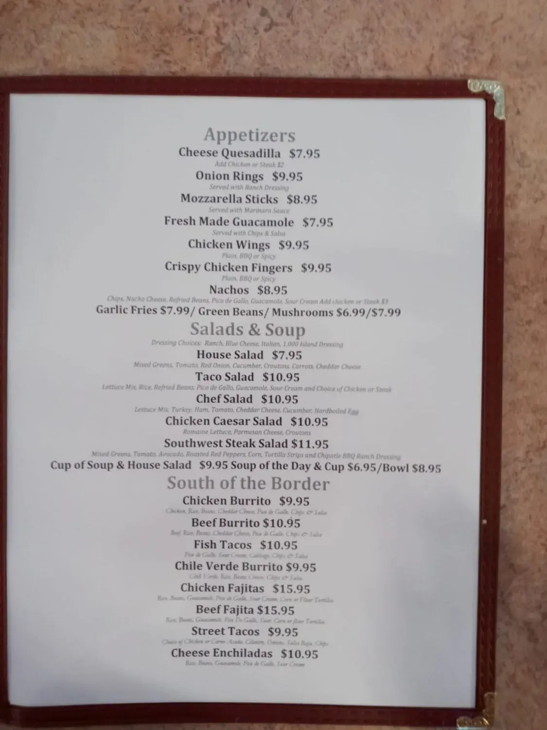 Menu 1