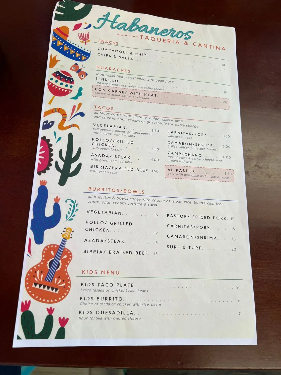 Menu 3