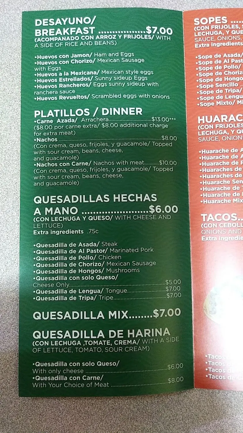 Menu 4