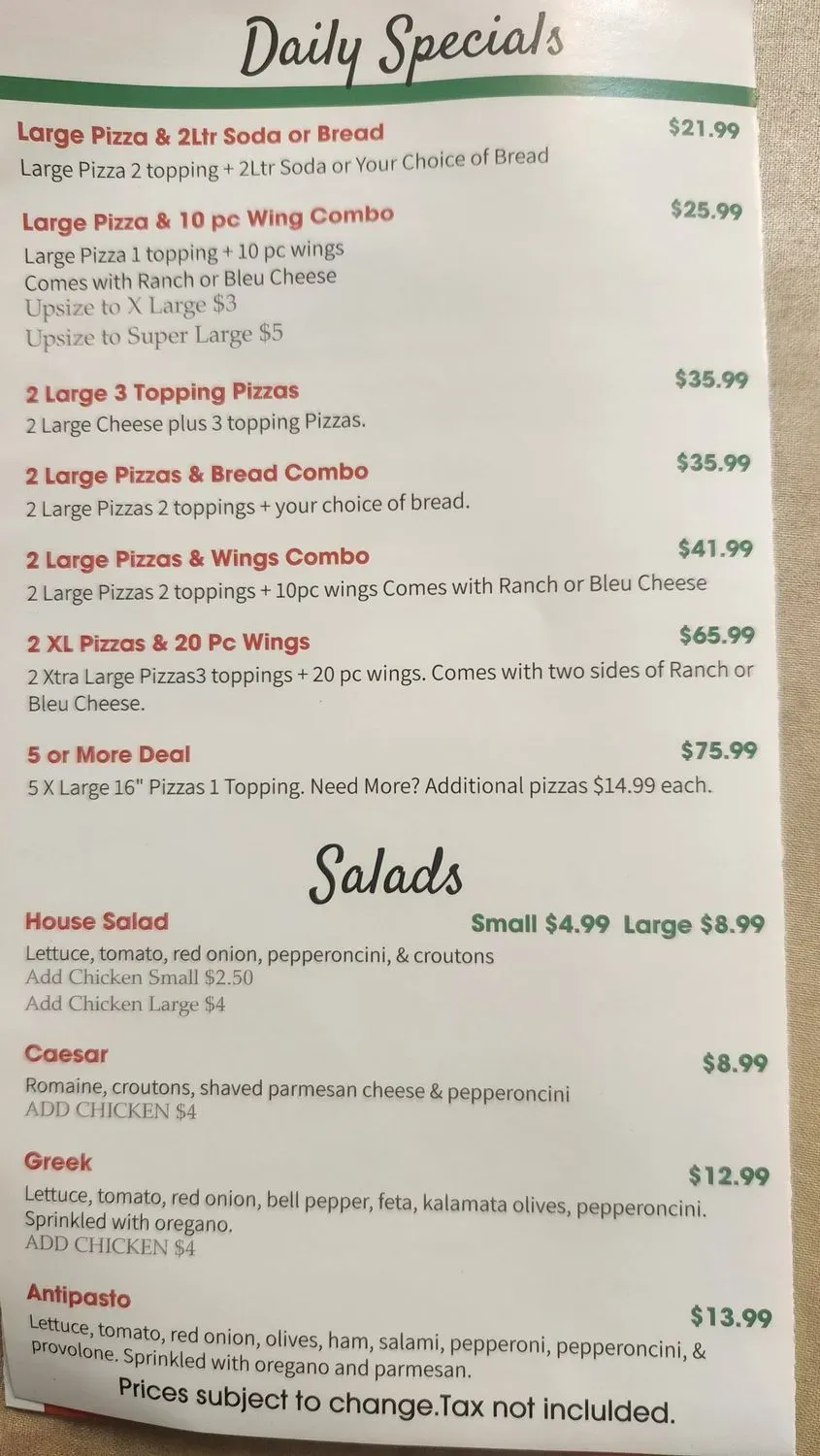 Menu 6