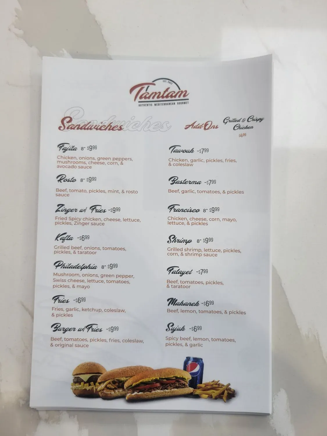 Menu 2