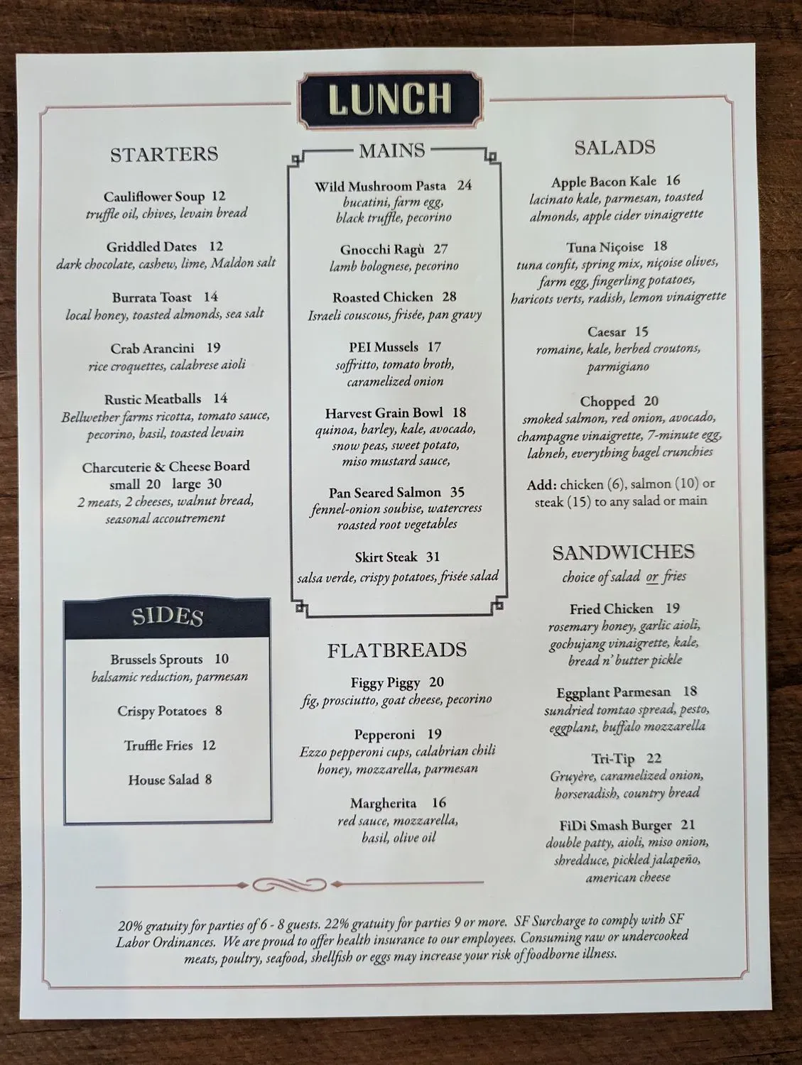 Menu 1