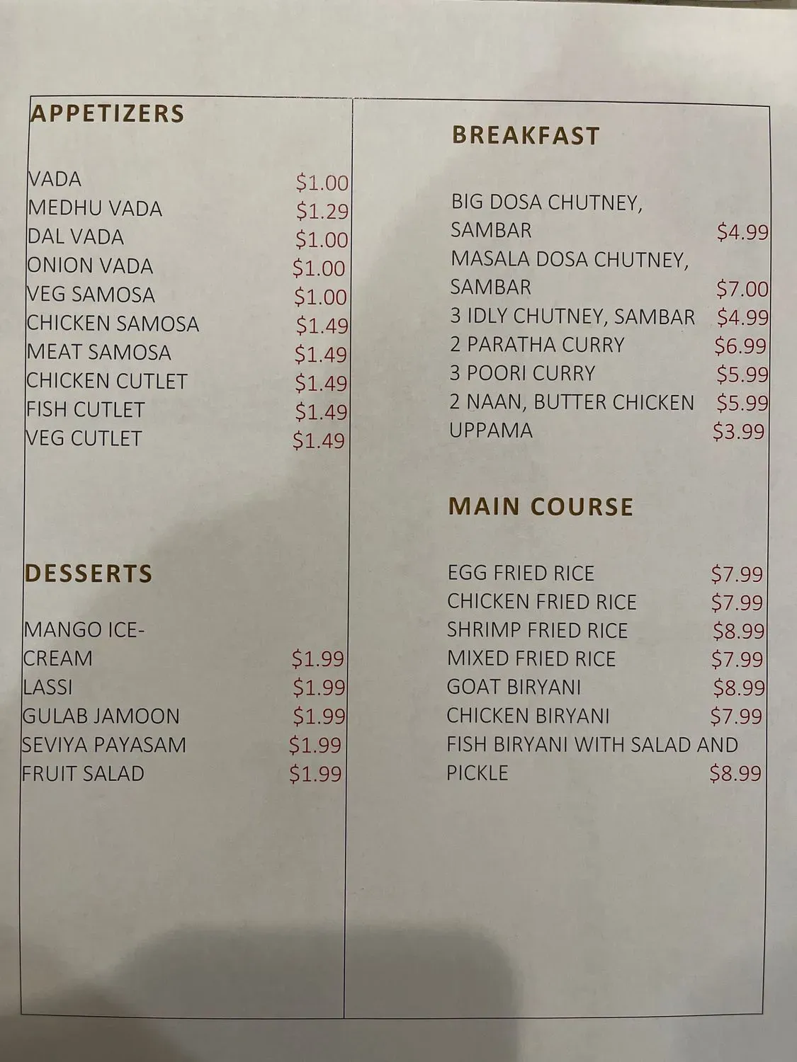 Menu 3